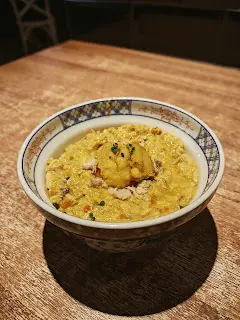 蟹黃海膽月見飯