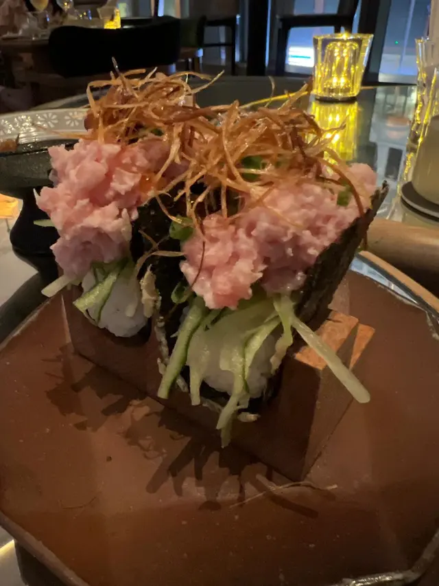 葱拖羅三色紫菜TACO壽司手卷