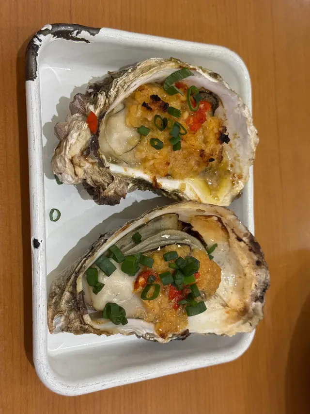 蒜蓉烤新鮮生蠔串