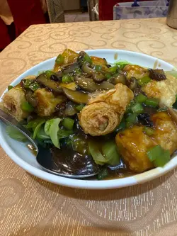 豉汁鸡卷唐生菜