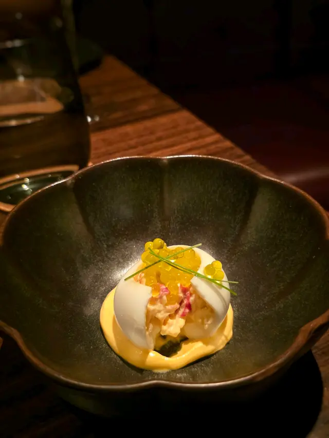 Stuffed Eggs with King Crab and Mayonnaise