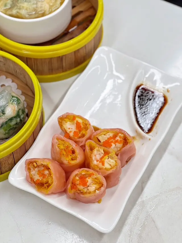 脆皮鮮蝦紅米腸