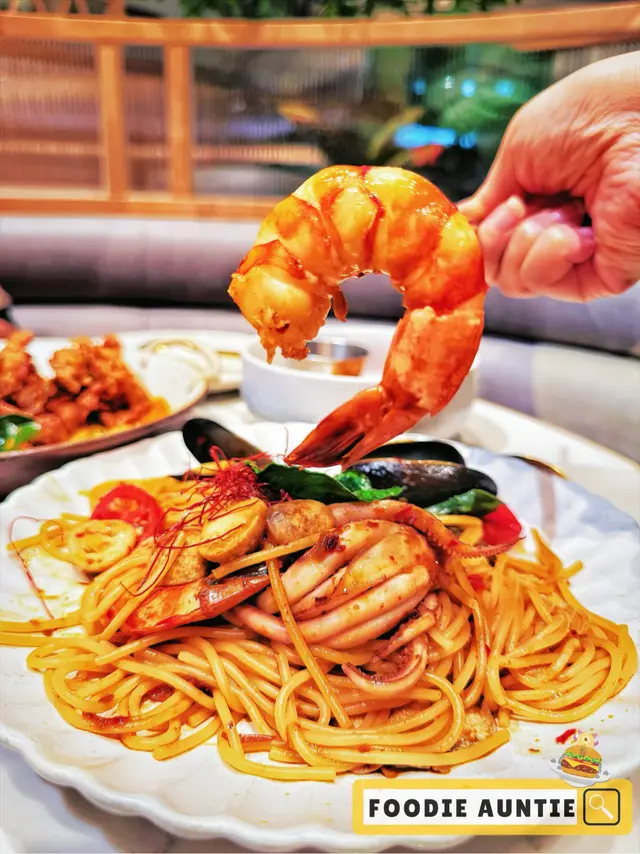 冬蔭功濃汁虎蝦意大利麵