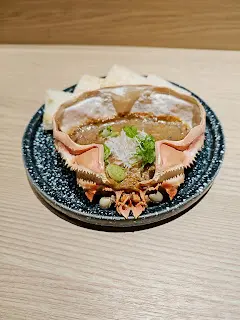 蟹膏多士