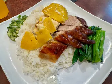 切雞燒鴨飯
