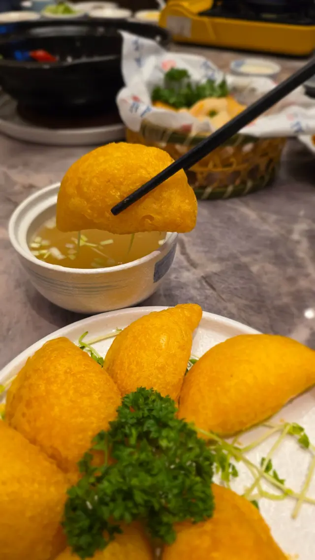 上湯炸粉果