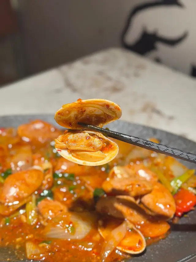 泰式辣椒膏炒花甲