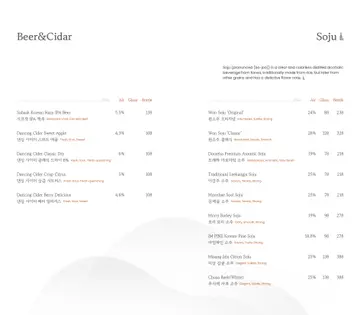 (Updated) Drink Book: Beer & Cidar, Soju