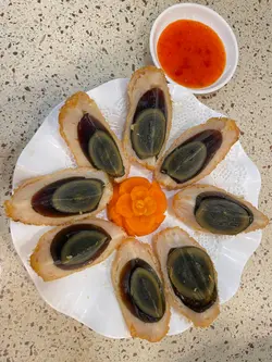 皮蛋蝦餅