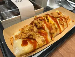 芝士火腿肉松蛋饼