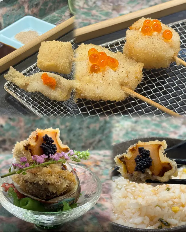 海鮮串揚及刺身