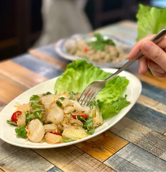 帶子他他柚子沙律