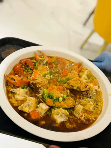 羔蟹蒸肉餅