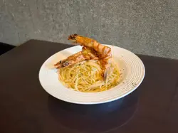 香蒜大蝦欖油意粉