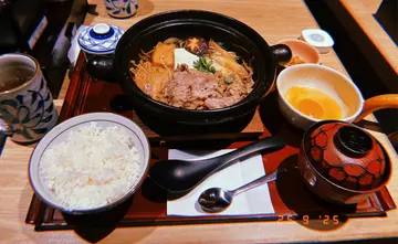 牛肉壽喜燒定食- 白飯