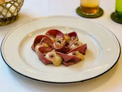 “Lingua Tonnata”|Milk-Fed Veal Tongue | Tonnata Sauce | Sicilian Capers