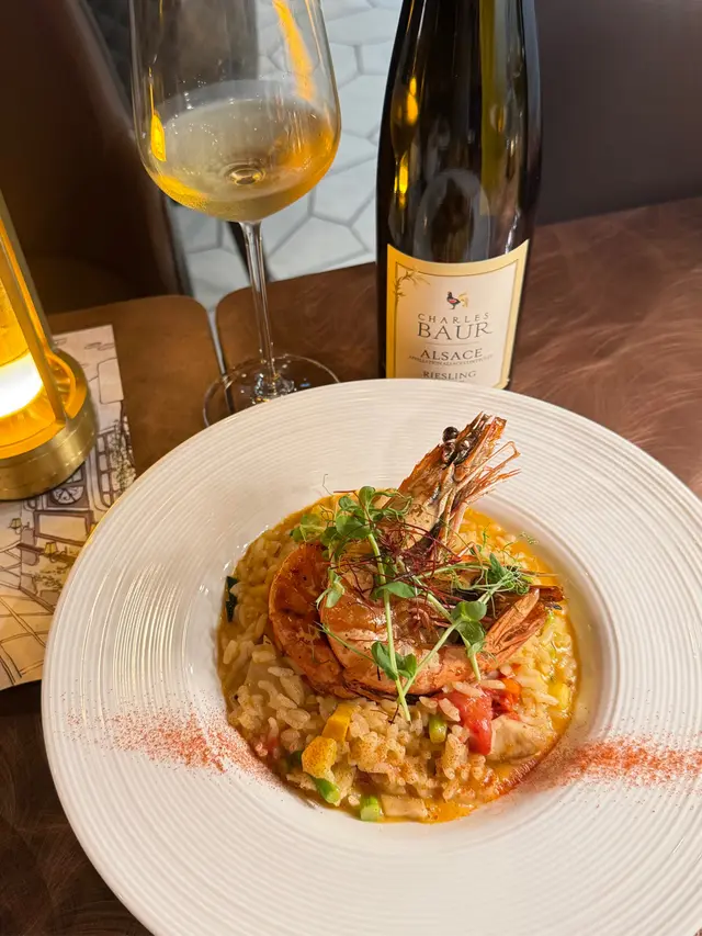 大虎蝦冬陰功意大利飯