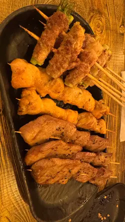 牛舌，鸡肉，豚肉芦笋卷