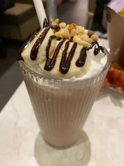 Banana  chocolate  smoothie 