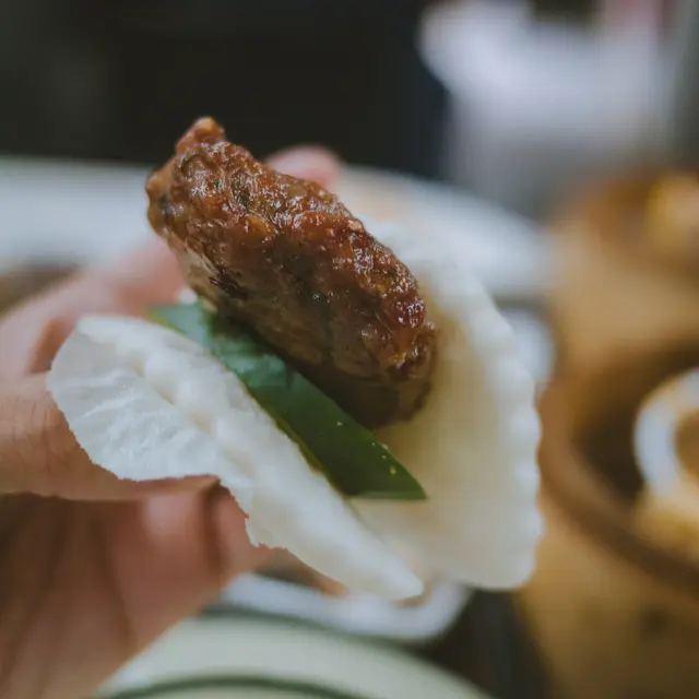 黑椒汁牛肉蝴蝶餅