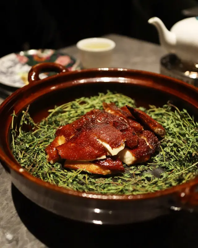 桂花烏龍煙燻脆皮雞