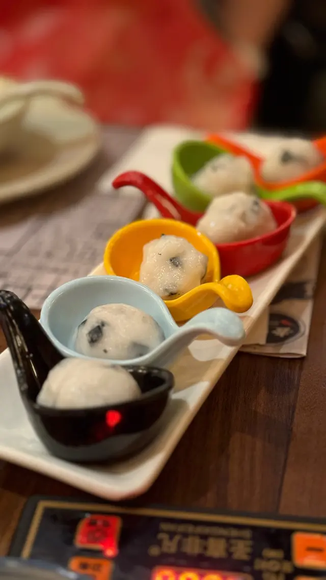 自家手打黑白墨魚丸