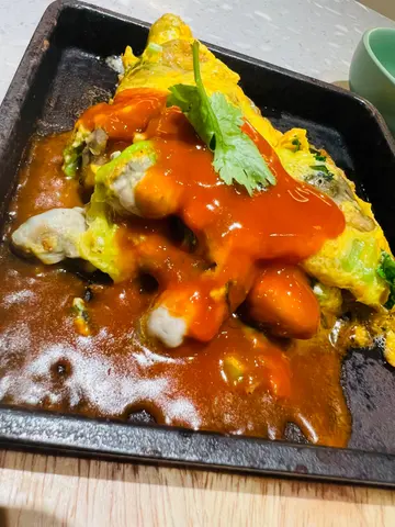 蚵仔煎配海山酱