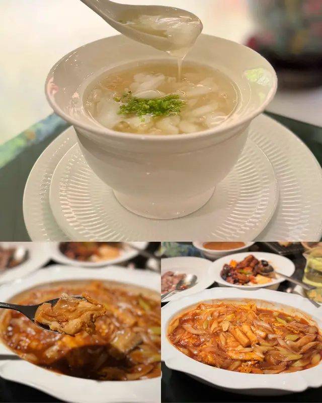 酸辣花膠烏魚蛋湯