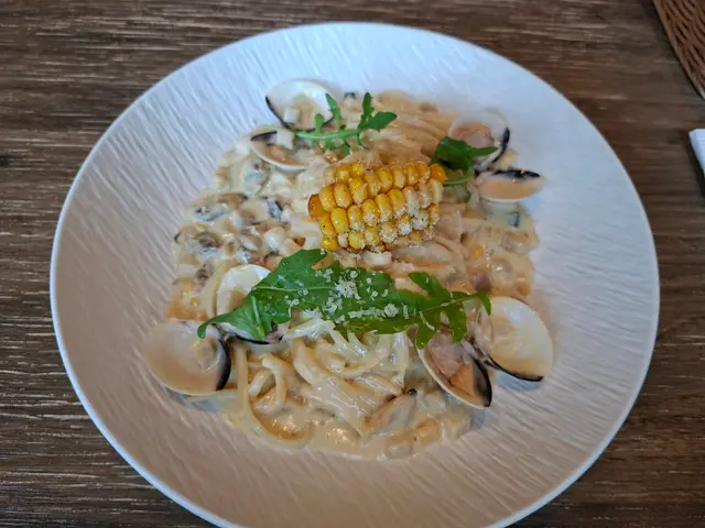 蚬肉牛油粟米酱意粉