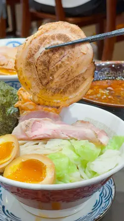 华园原只铁板大虾-海老辛酱背脂煮干沾面 