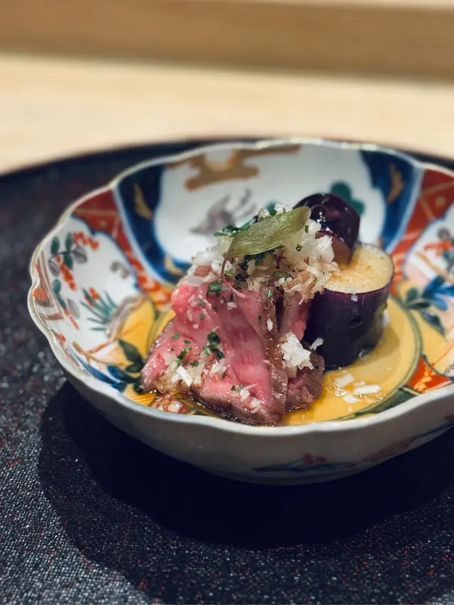 炭燒和牛伴秋茄子