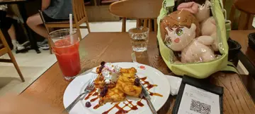 蓝莓忌廉芝士酿西多士