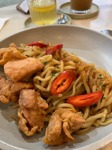 三杯鸡烩沾面