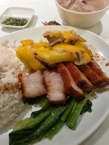 叉燒切雞飯
