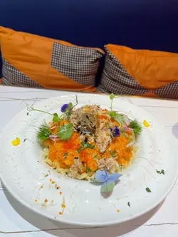 金沙蟹黄蟹肉QQ卷卷意粉