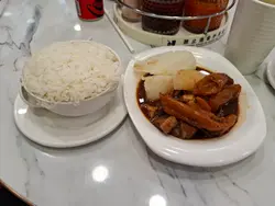 柱侯牛筋腩飯      
