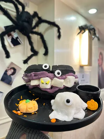 竹炭芋泥棉花糖雪糕窝夫