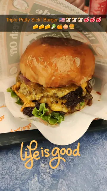 Triple Patty Sick! Burger 🇺🇸🐮🐮🐮🥩🥩🥩🧀🧀🧀🥬🧅🍊🍔