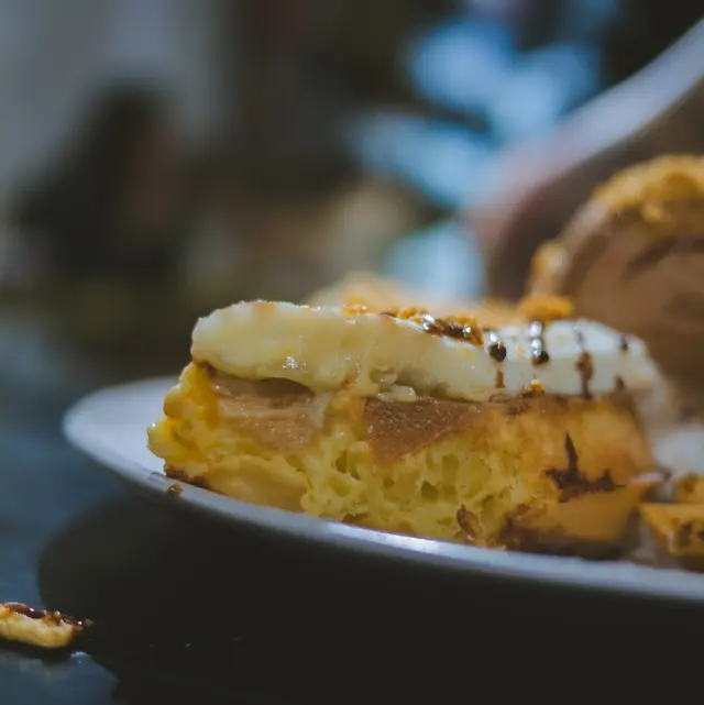 焦糖脆脆香蕉吉士窩夫