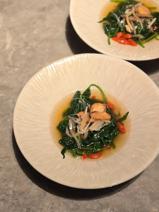 鹽水沙蜆清湯浸地瓜苗