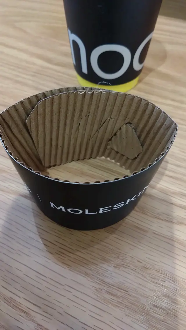 紙隔熱墊可調教3個 size ,方便食客