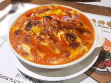 芝士爆茄焗牛脷饭