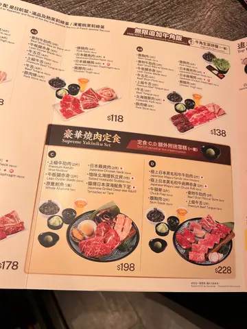 Menu (as of 4 Nov 2005)