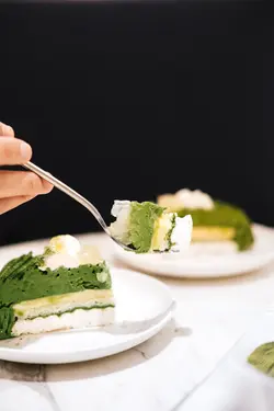 抹茶柚子蛋白餅