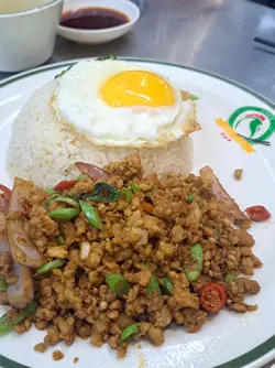 Stir-fried Basil & Pork with Rice