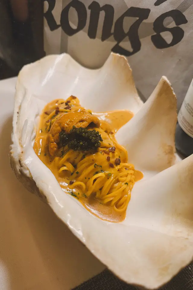 海膽魚子醬手工意大利幼蛋麵