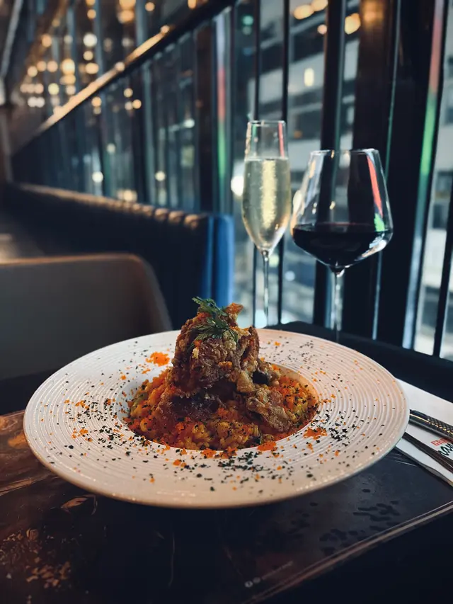 炸軟殼蟹蟹黃意大利飯