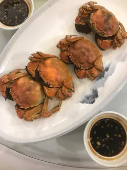 Steamed crabs