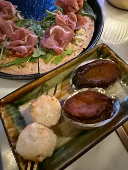 矶烧鲍鱼、烧剌身带子