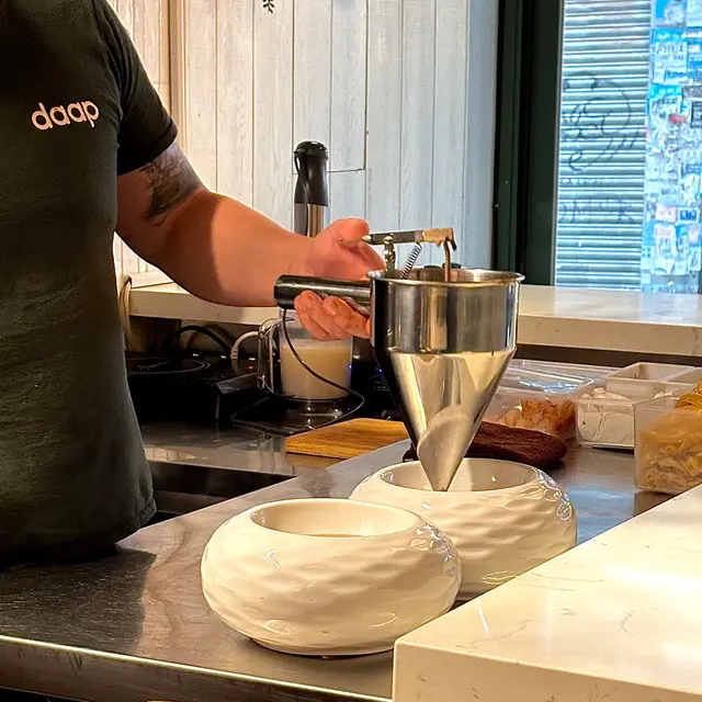 Roasted Chestnuts Soup w/ pan-fried morel mushroom 烤栗子湯 配香煎羊肚菌